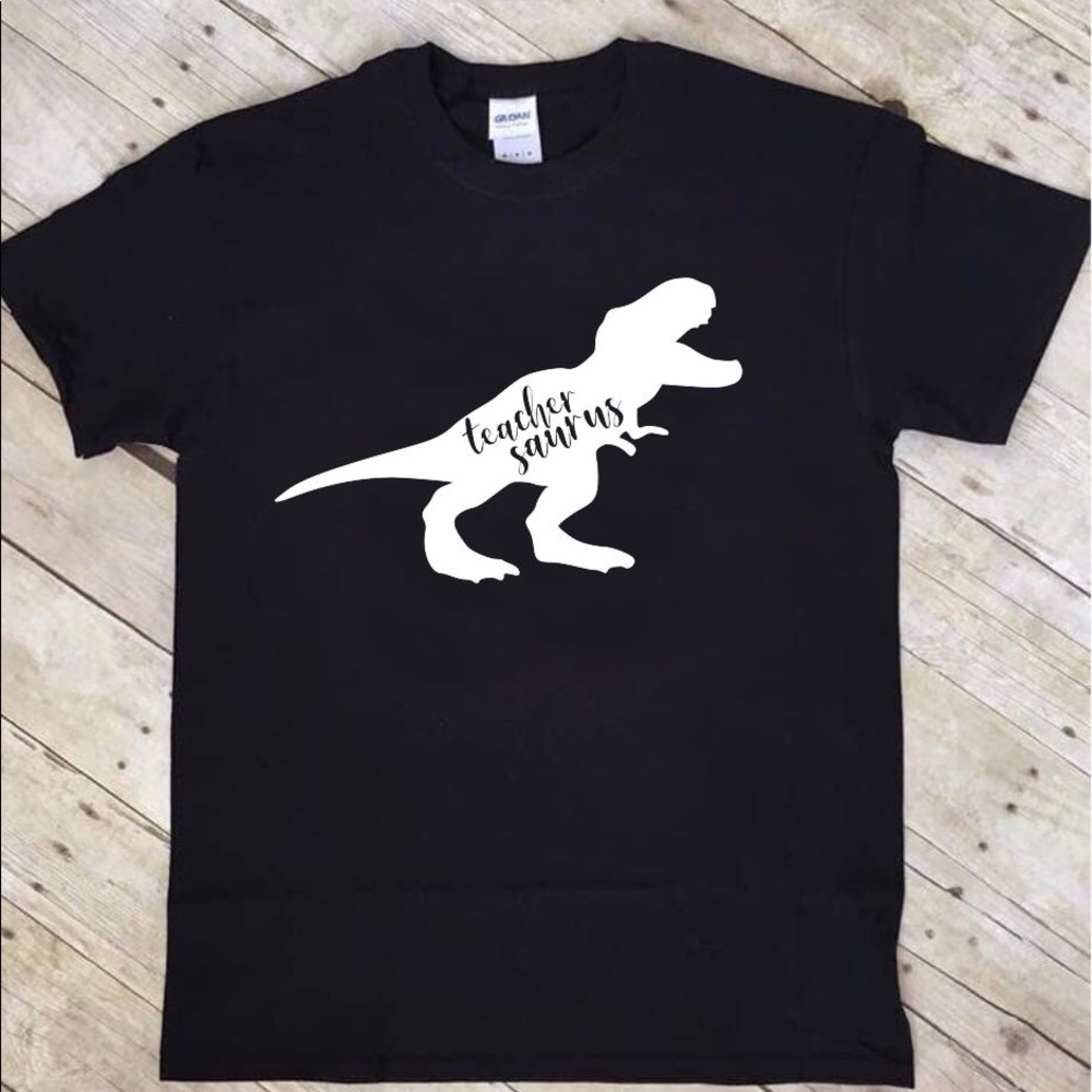 Teachersaurus teacher customizable T-shirt